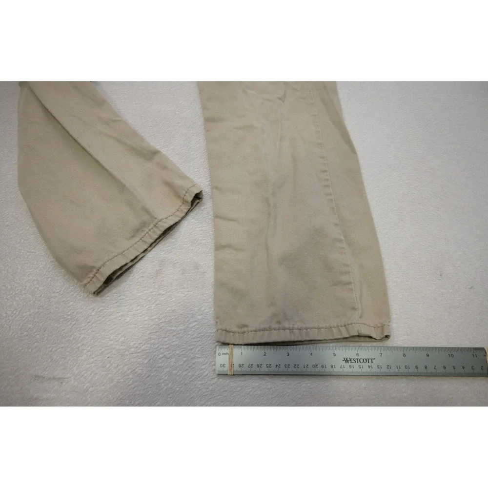 Levis 514 Straight Pants Mens 34x30 Khaki Tan Cotton Twill Casual Excellent